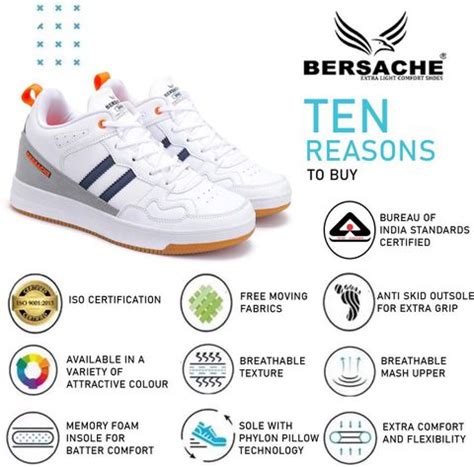 BERSACHE Bersache Sports Walking Gym sneakers Trekking Hiking Shoe With ...