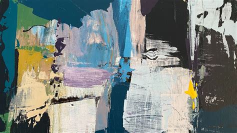 Wallpaper strokes, spots, paint, canvas, abstraction, colorful ...
