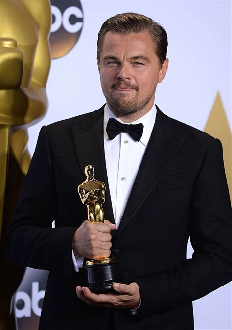 Photo : Leonardo DiCaprio (Oscar du meilleur acteur pour le film "The ...
