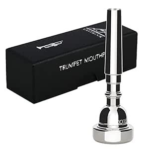 EastRock 1.25C Trumpet Mouthpiece Silver Plated Bb Trompeta Mouthpiece ...