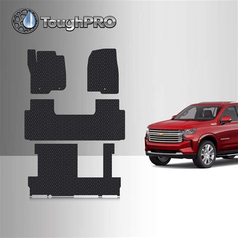 ToughPRO Floor Mats 3rd Row Black For Chevrolet Suburban 2nd Row Bench ...