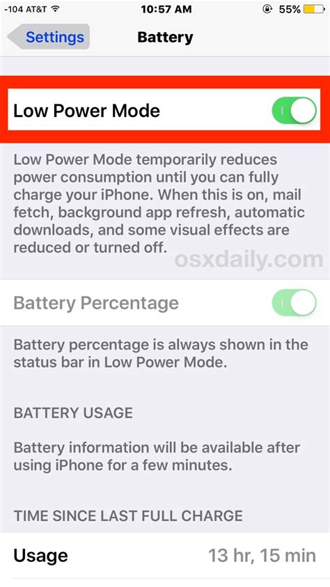 Image result for Power Save Mode IPhone