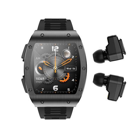 Smart Watch with Earbuds, 2 in 1 Military Bluetooth Smart Watch, 1.91 ...