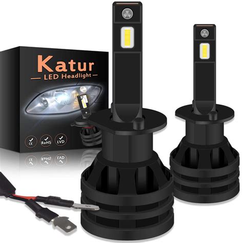 KATUR 55W, 6500K LED Mini Design Upgraded CREE Chips Extremely Bright ...