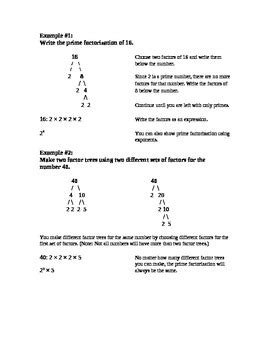Prime Factorization Tutorial Lesson 的图像结果