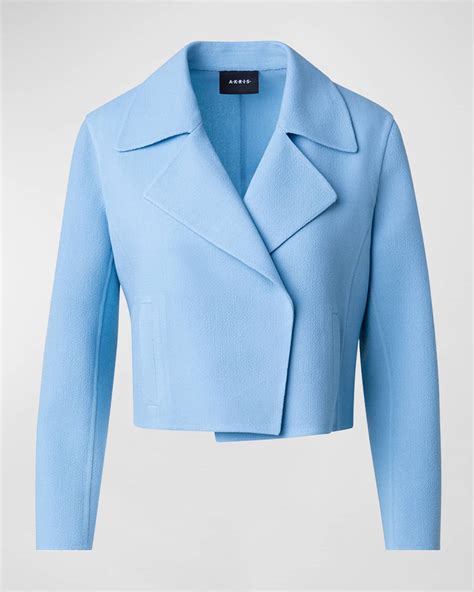 Akris Crepe Wool Short Jacket | Neiman Marcus
