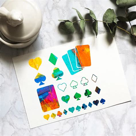 Buy FINGERINSPIRE Playing Cards Metal Stencils 6 Inch Square ...