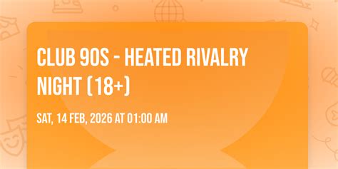 Club 90s - Heated Rivalry Night (18+), The Fillmore Detroit, 14 ...