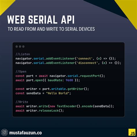 Image result for Web Serial API JavaScript Course