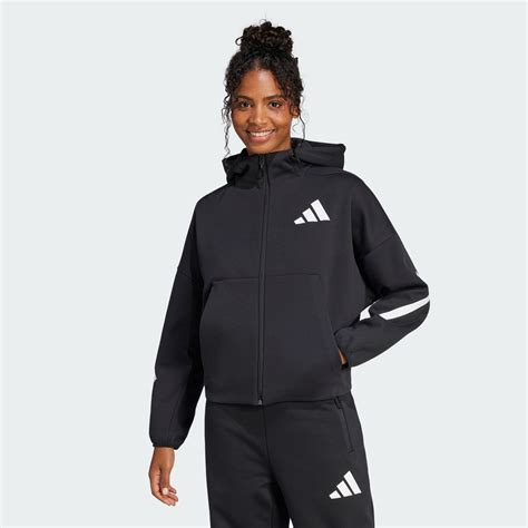 Women's Clothing - adidas Z.N.E. Full-Zip Hoodie - Black | adidas Egypt