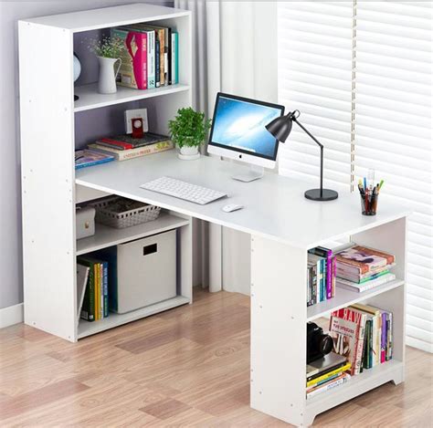Computer Table with Book Rack Design 的图像结果
