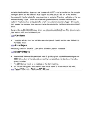 JDBC Driver Tutorial 的图像结果