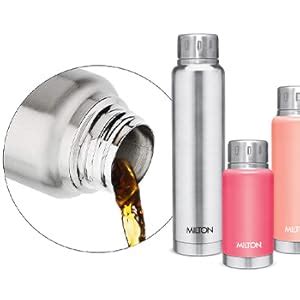 Milton Elfin 160 Thermosteel Hot and Cold Water Bottle, 160 ml, Light ...