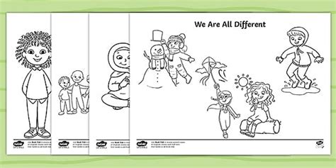 Disegni sulla Diversità da Colorare | Scuola Primaria