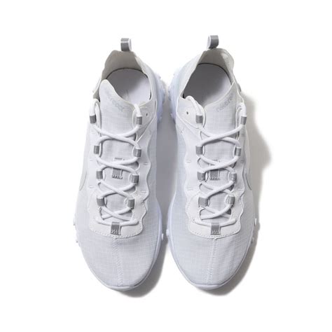 NIKE REACT ELEMENT 55 SE SU19 WHITE/PURE PLATINUM 19FA-I（ナイキ リアクト エレメント ...