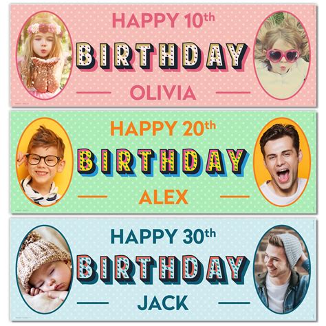 2 X 3ft Small Banner Happy Birthday Banner Birthday Decorations ...