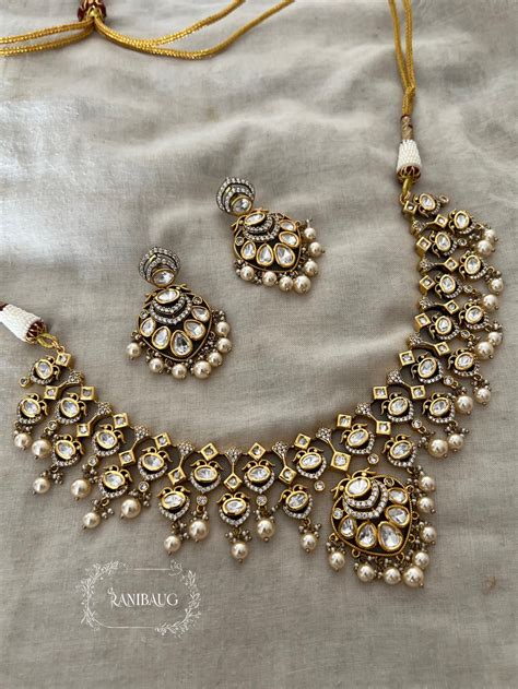 Suhani Sunburst Designer Necklace With Pearls In Rich Gold Finish By R ...