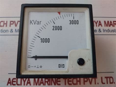Deif 0-3000 Kvar Analog Meter 4000/1A – Aeliya Marine Tech