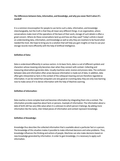 Difference Between Data Information Knowledge 的图像结果