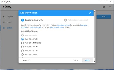 Image result for Add Unity Version to Unity Hub Filed
