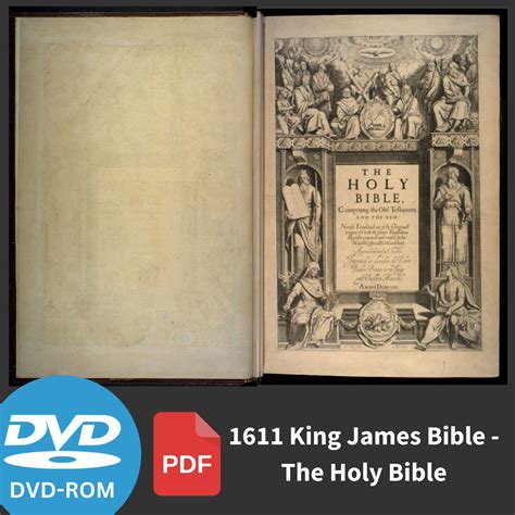 The Holy Bible King James Version KJV 1611 Edition With Apocrypha ...