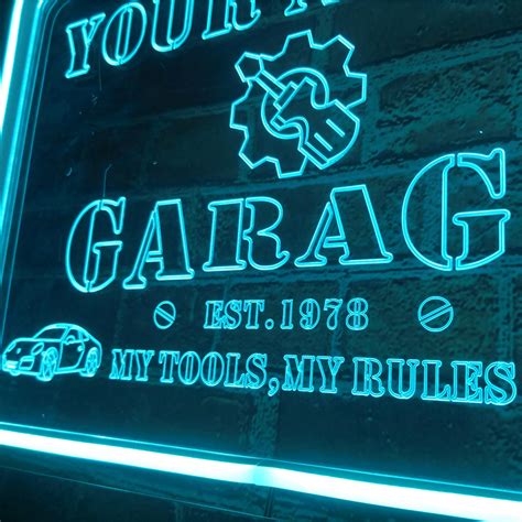 Custom Led Garage Signs at Robert Bader blog