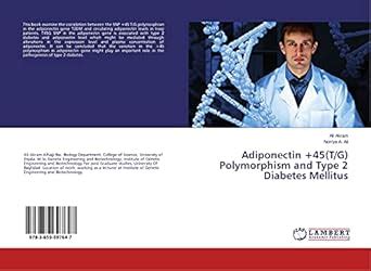 Adiponectin +45(T/G) Polymorphism and Type 2 Diabetes Mellitus : Amazon ...