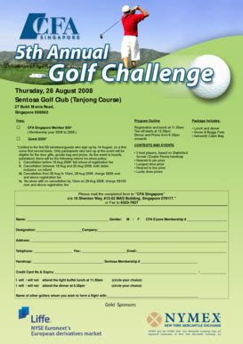 Fillable Online cfasociety Thursday 28 August b2008b Sentosa Golf Club ...