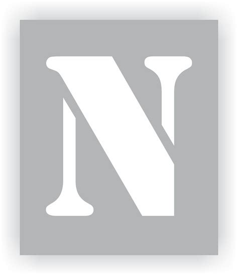 Stencil Letter N at Paula Silber blog