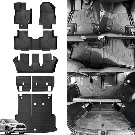 Amazon.com: RSLUX Floor Mats for 2024 2025 Toyota Grand Highlander TPE ...