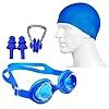 Buy Egab 4 in 1 Combo Swimming Kit for Goggle Cap Nose Plug and Ear ...