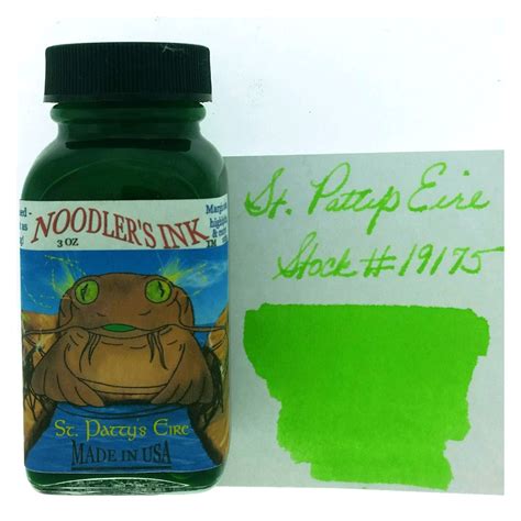 NOODLER'S, Ink Bottle - ST. PATTY'S EIRE (88mL). — SWASTIK penn