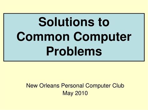 Computer Problems and Solutions 的图像结果