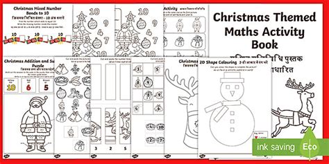 Early Years Christmas-Themed Maths Activity Booklet