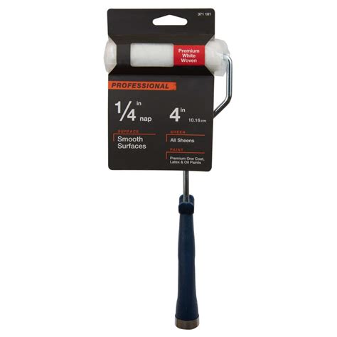 Buy 4 in. x 1/4 in. Shed Resistant White Woven Mini Paint Roller with ...