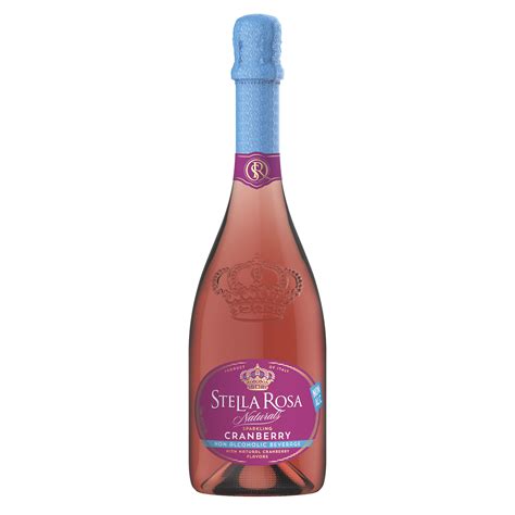 Stella Rosa Naturals Sparkling Cranberry Non-Alcoholic Wine 750 ml ...