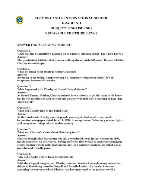 Image result for 3rd Level Test 1