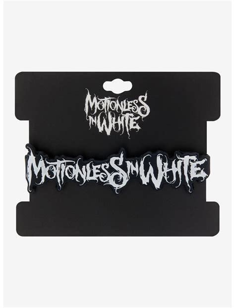 Motionless In White Logo Rubber Bracelet | Hot Topic
