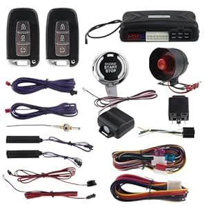 EASYGUARD EC009-K-L PKE car Alarm Remote Start keyless Entry Push Start ...