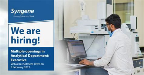 Virtual interview for Syngene on 5th Feb 2022