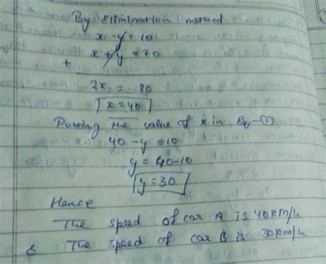 Points A and B are 90 km apart from each other on a highway. A car ...