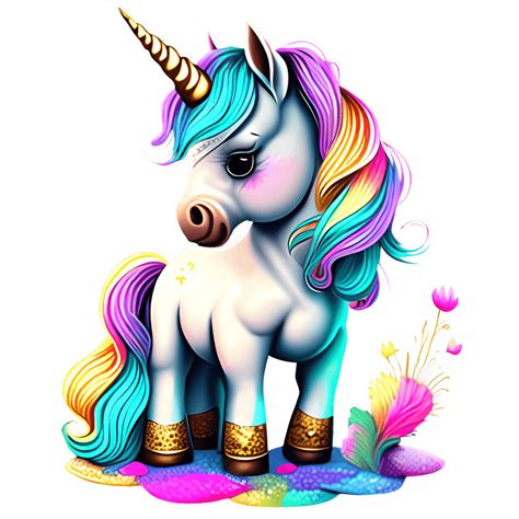 Cute Unicorn Drawing · Creative Fabrica