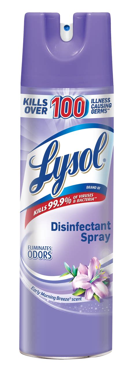 Lysol Disinfectant Spray, Early Morning Breeze, 19oz, Tested and Proven ...