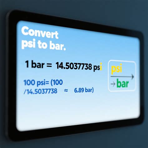 Convert Psi to Bar-Elang