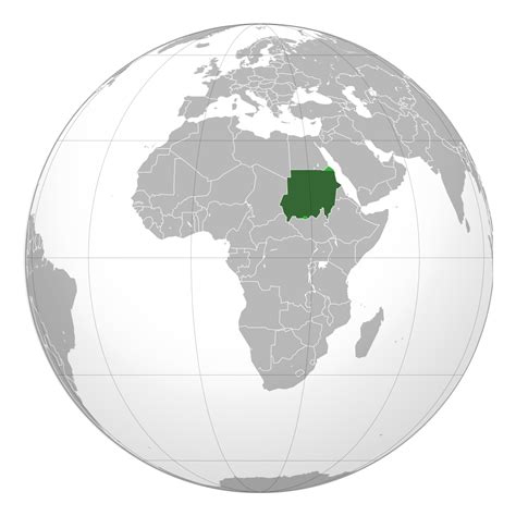 Detailed location map of Sudan in Africa | Sudan | Africa | Mapsland | Maps of the World