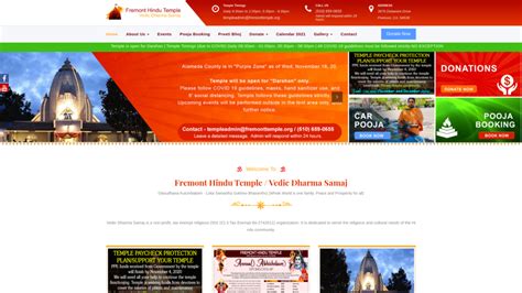 Fremont Vedic Temple Information - Automate Library