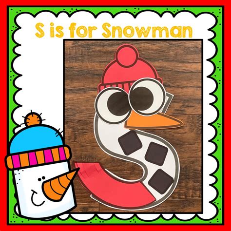 Letter S Craft, Alphabet Craft, Ss is for Snowman, Snowman Craft | Made ...