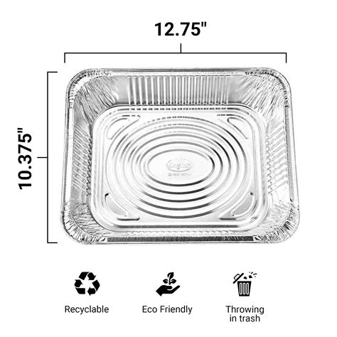 Snapklik.com : Aluminum Pans Half Size, 9X13, Extra Heavy Duty ...