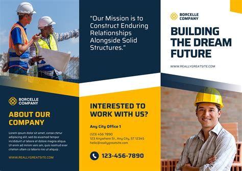Best 21+ Construction Company Brochure Templates