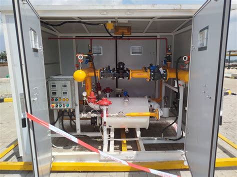 CITY GAS STATION WITH METERING SKID